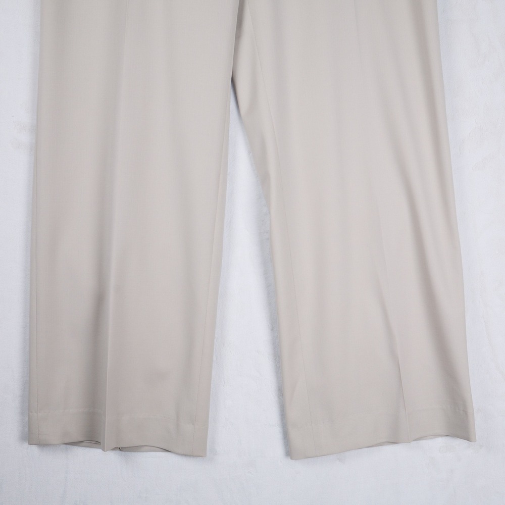 Lafayette 148 New York Beige Wool Blend Wide Leg Dress Pants Trousers Womens 12 - Picture 5 of 10